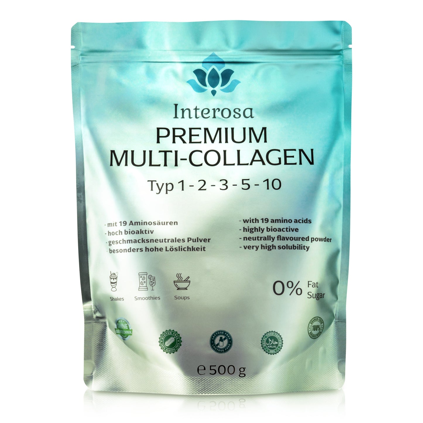 INTEROSA Premium Multi-Collagen Pulver 500g